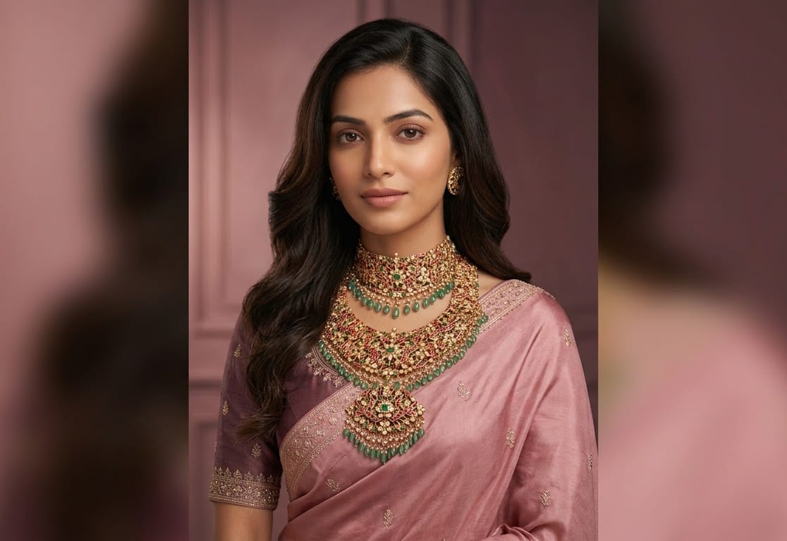 Padmavati Royal Mauve Kundan Choker
