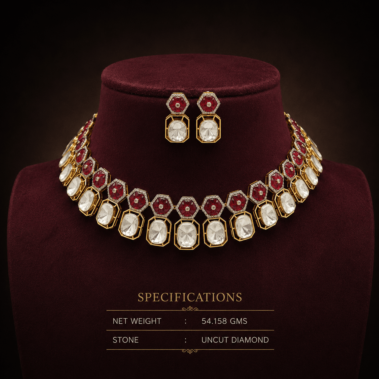 Ruby Cabochon & Diamond Aad — SiddhiVinayak Jewellers