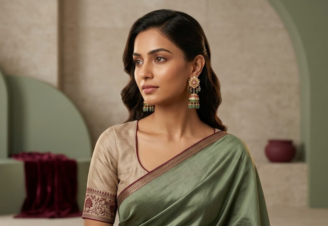Royal Rajasthani Kundan Jhumkas