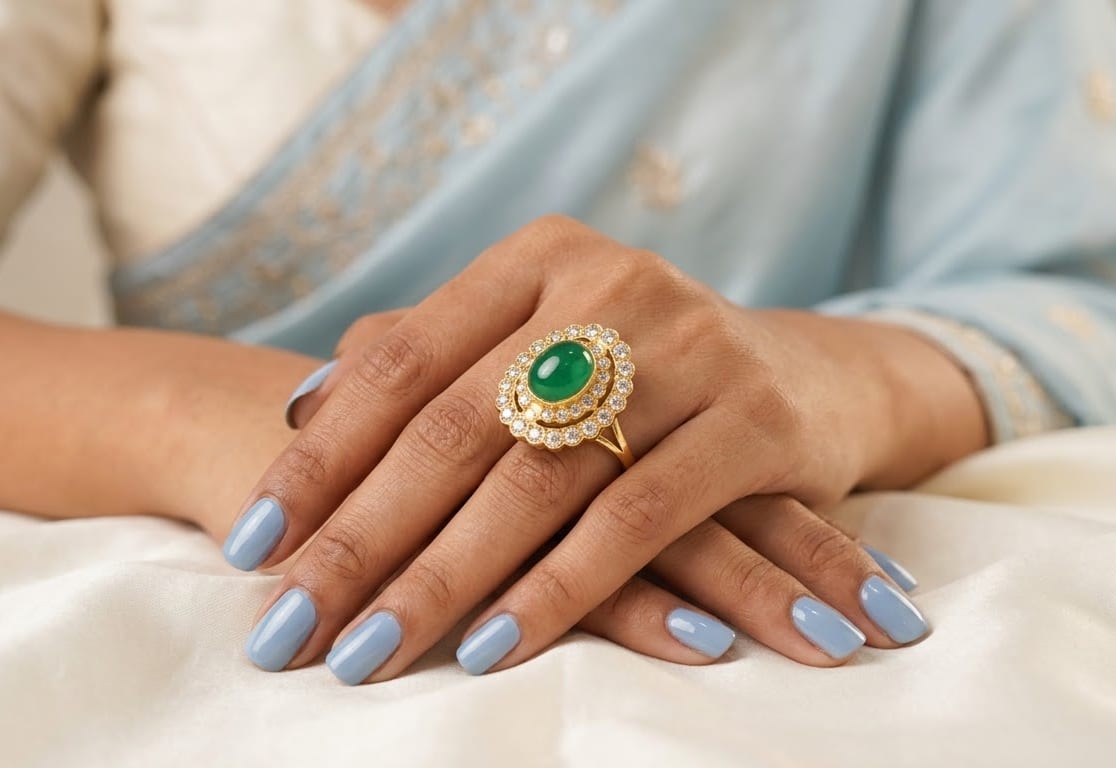 22K Gold Filigree Ladies Ring 3 — Siddhivinayak Jewellers