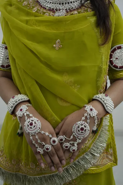 Bridal Silver Hathphool Pair — Siddhivinayak Jewellers