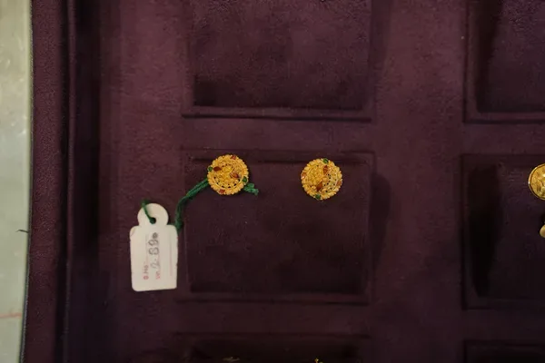Gold Blossom Ear Tops — Siddhivinayak Jewellers
