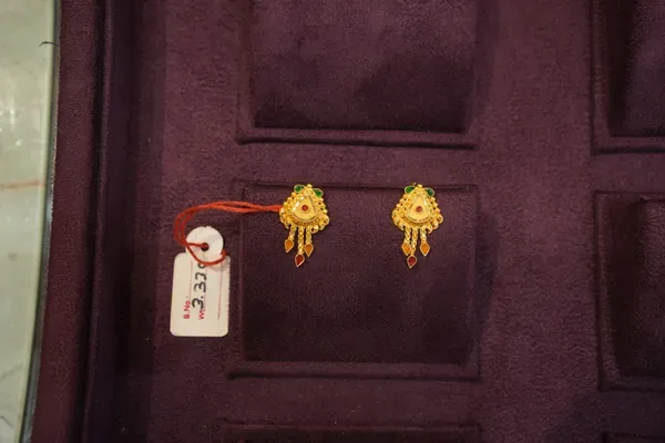 Gold Hanging Sui Dhaga Drops — Siddhivinayak Jewellers