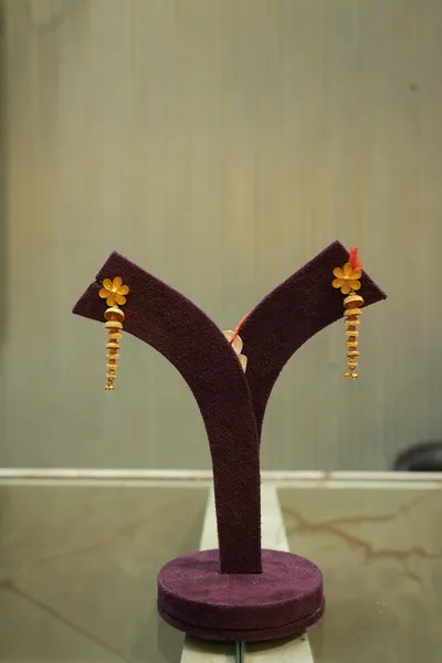 Floral Danglers in Gold — Siddhivinayak Jewellers