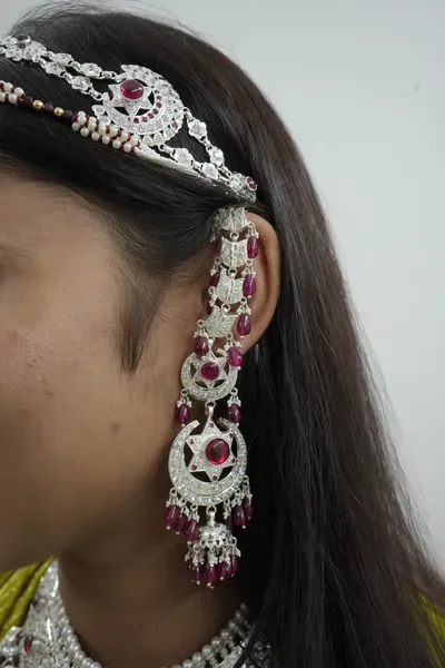 Silver Earring & Choker Set — Siddhivinayak Jewellers