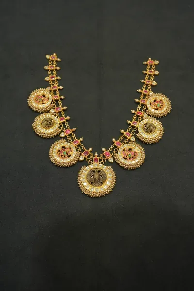 Antique Coin Choker Necklace — Siddhivinayak Jewellers