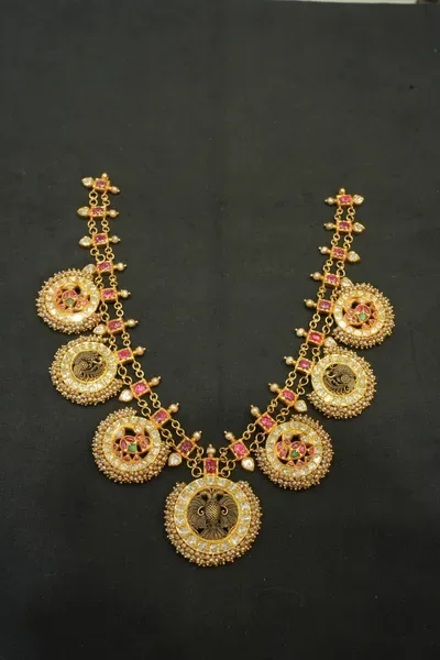 Coin Motif Gold Haar — Siddhivinayak Jewellers