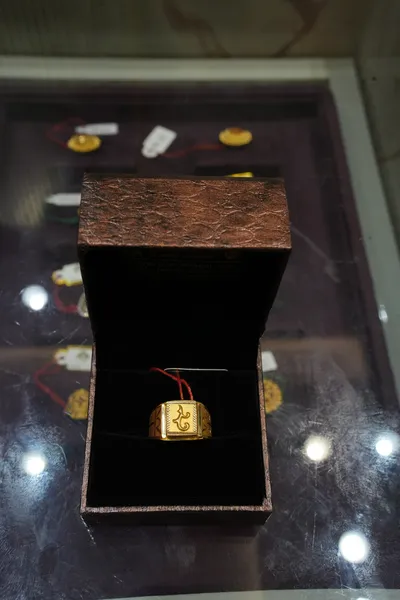 Gold Broad Signet Ring — Siddhivinayak Jewellers