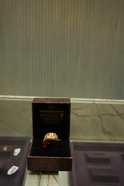Gold Coin Motif Ring — Siddhivinayak Jewellers