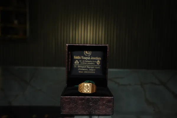 Matte Finish Gold Ring — Siddhivinayak Jewellers