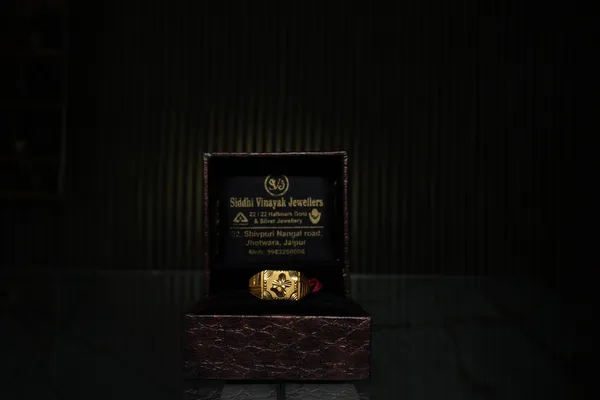 Broad Royal Gold Ring — Siddhivinayak Jewellers