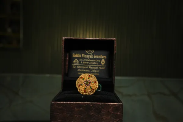 Enamel Meenakari Ring — Siddhivinayak Jewellers