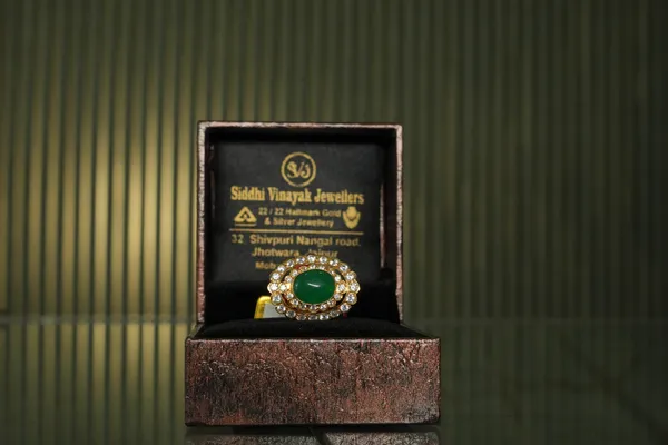 Diamond Halo Cocktail Ring — Siddhivinayak Jewellers