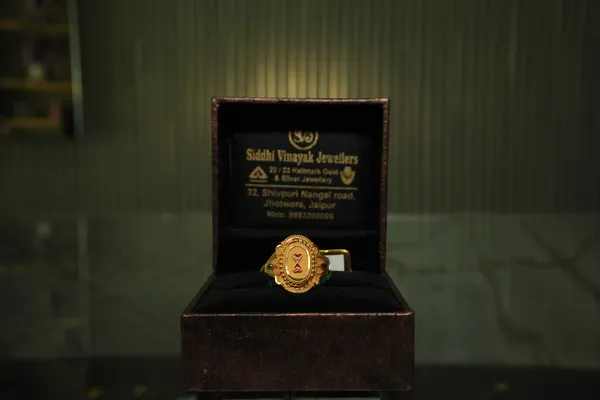 Crown Head Gold Ring — Siddhivinayak Jewellers