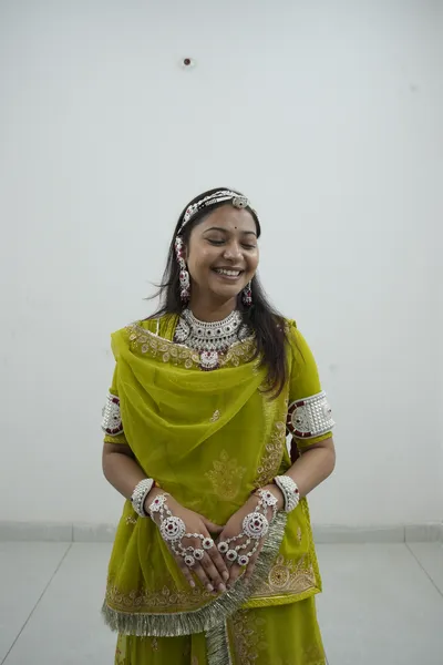 Silver Jewellery & Green Poshak — Siddhivinayak Jewellers
