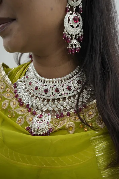 Silver Floral Choker — Siddhivinayak Jewellers