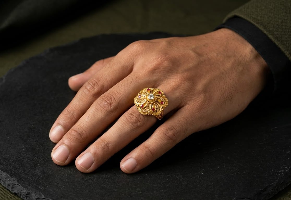 Solid 22K Gold Men's Ring 10 — Siddhivinayak Jewellers