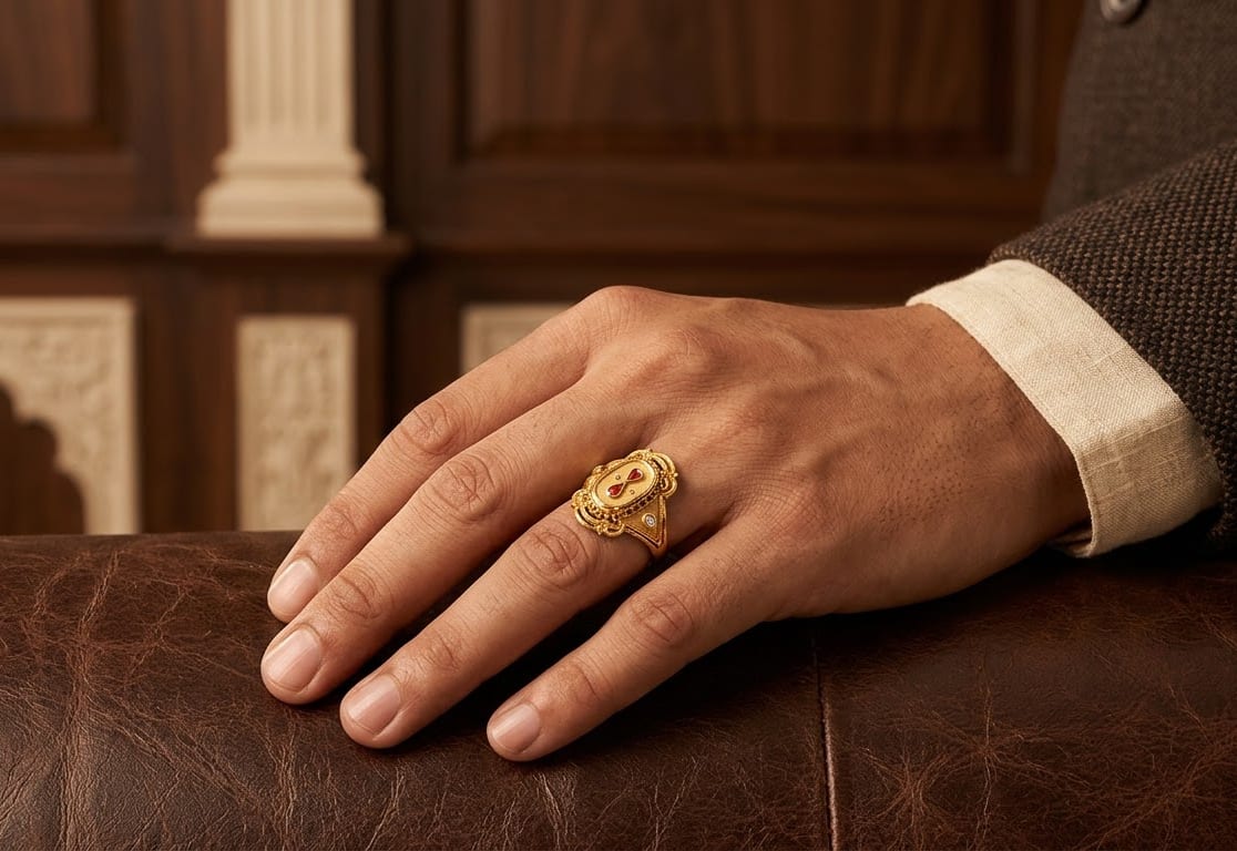 Solid 22K Gold Men's Ring 11 — Siddhivinayak Jewellers