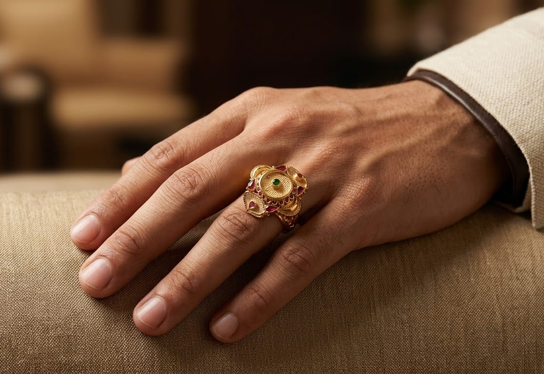 Solid 22K Gold Men's Ring 12 — Siddhivinayak Jewellers