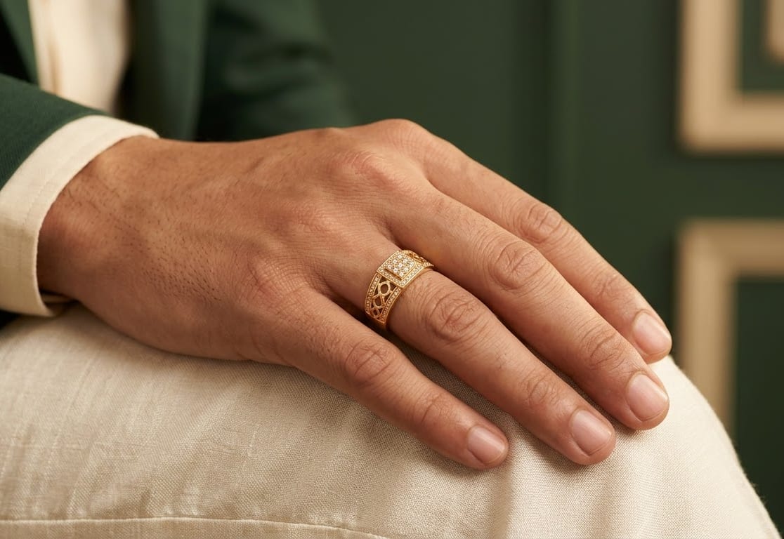 Solid 22K Gold Men's Ring 15 — Siddhivinayak Jewellers