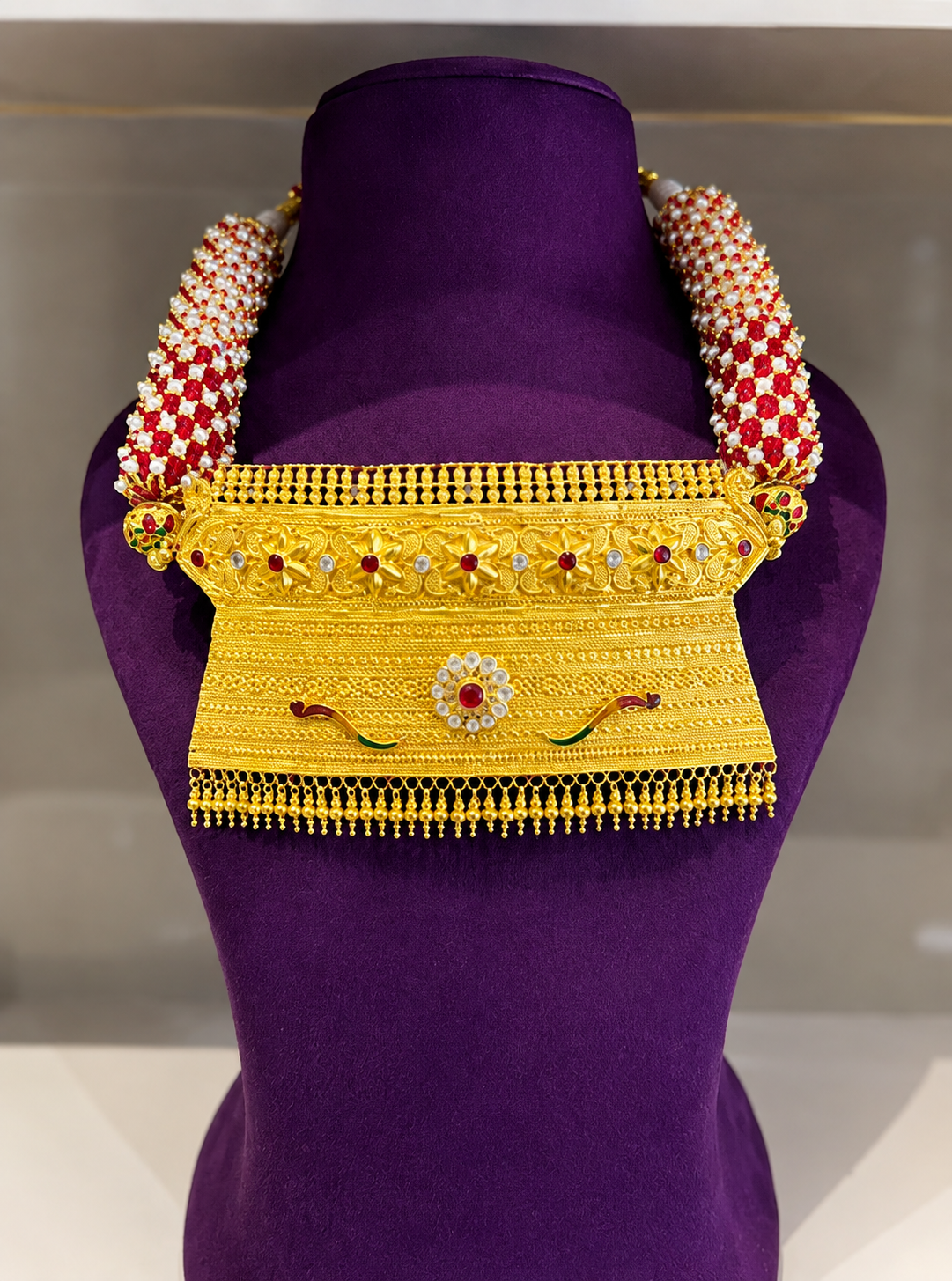 Traditional Jaipur Meenakari Bridal Aad — SiddhiVinayak Jewellers